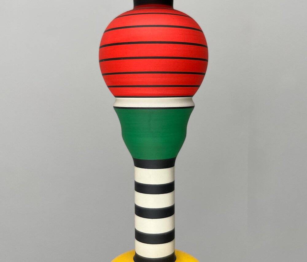 French vintage floor lamp by Olivier Villatte, 1980s.