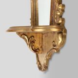 Romantic baroc style mirror with original label “Deknudt”, Belgium, 1970s