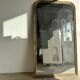 Large gilded mirror 19th century rounded corners mercury glass Louis XVI style