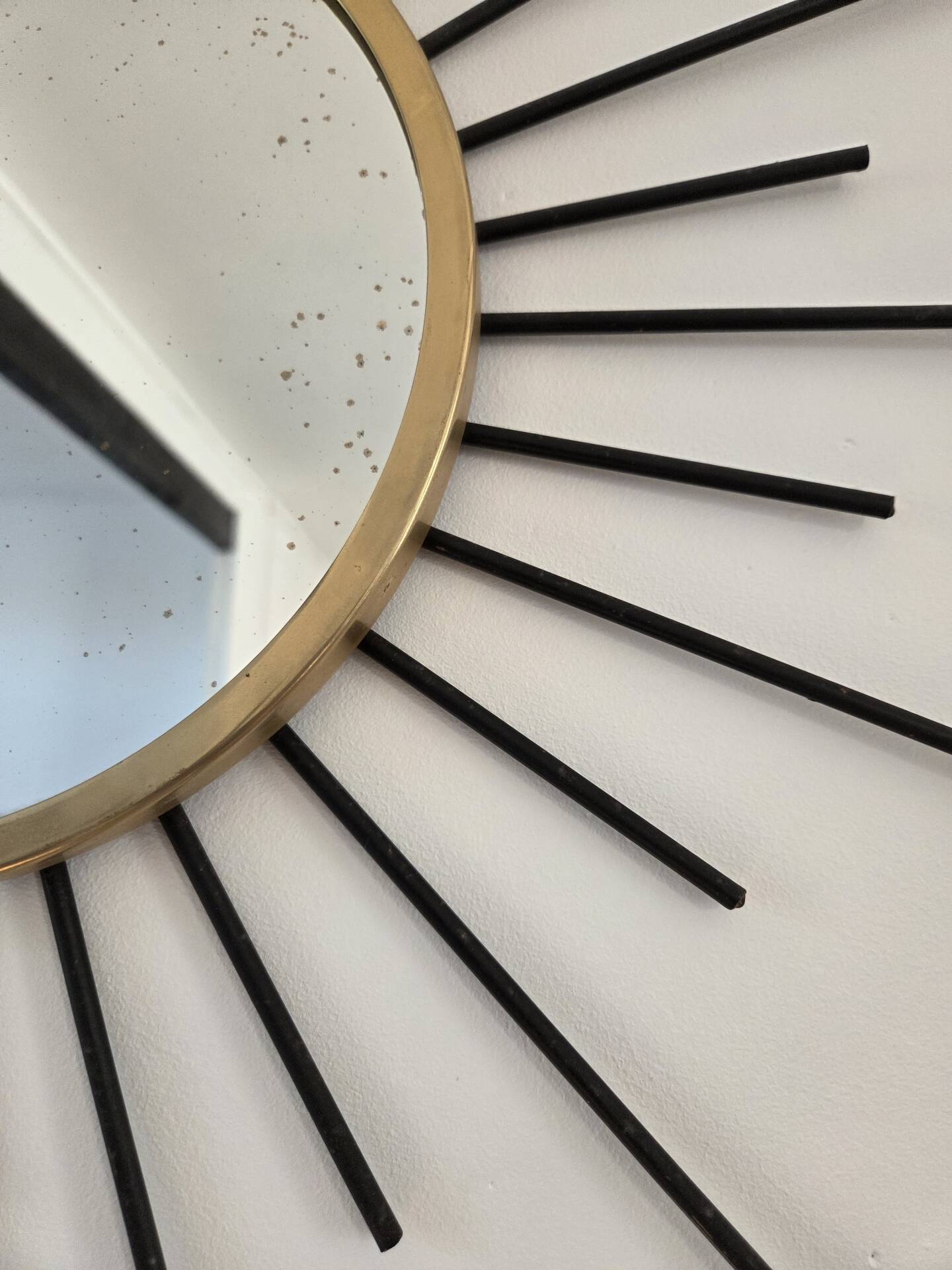Metal sun mirror, 1950s/60s