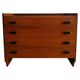 Cómoda italienne de Padoue, en bois de noyer. Années 70