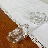 Pair of crystal salt cellars — Daum France