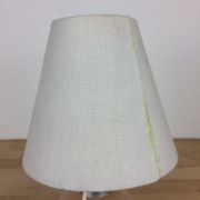 Lampe boule verre rose motif fleurs
