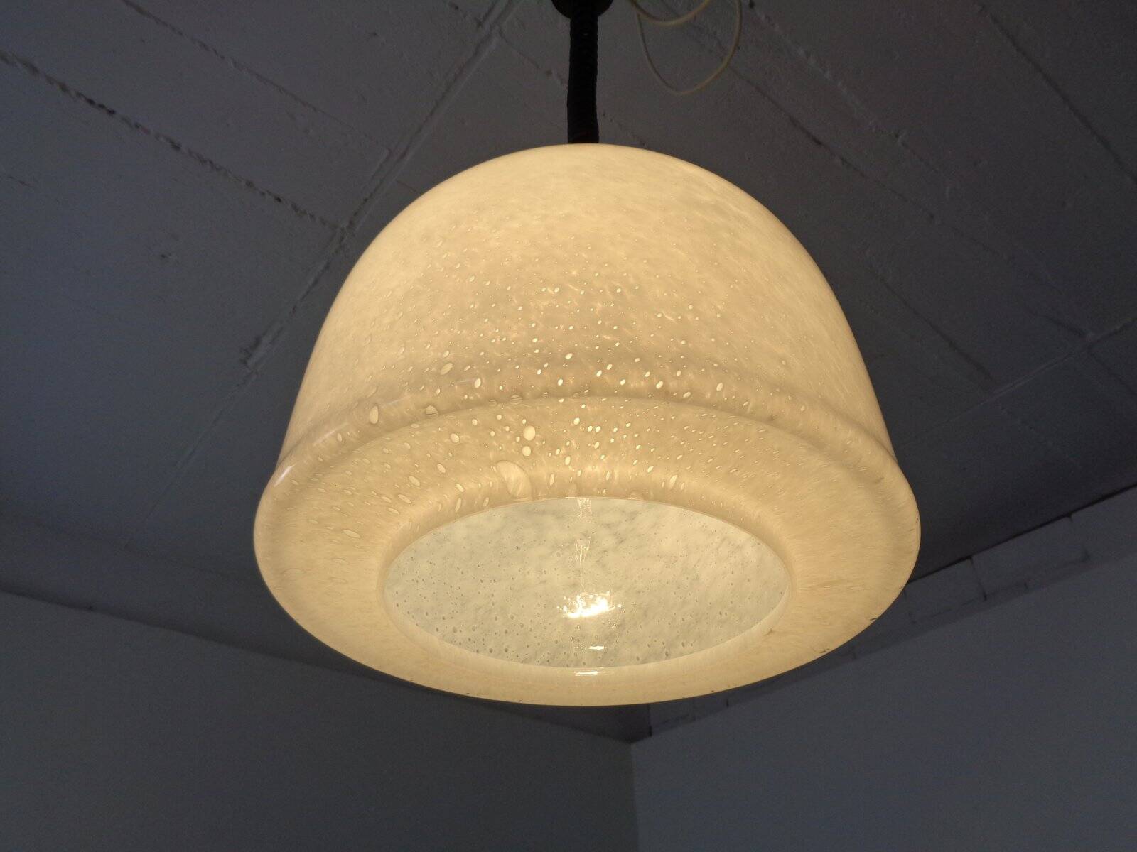 Glass ceiling lamp from Peill & Putzler, Germany, 1960s.