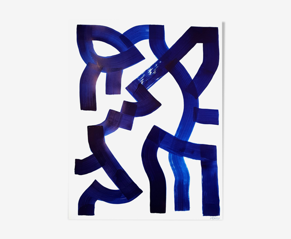 Peinture sur papier sans titre