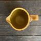 Old pichet terre de feu beige stoneware barrel shape