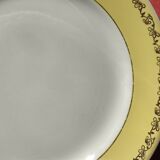 Set of 6 flat plates Luneville, Libourne model, vintage French