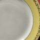 Set of 6 flat plates Luneville, Libourne model, vintage French
