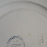 2 hollow plates made of earthenware from Lucien model Salins diam 24.5 cm