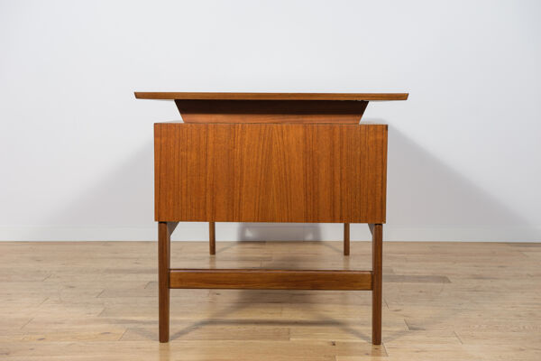 Bureau en teck autonome des années 1960, style mid-century