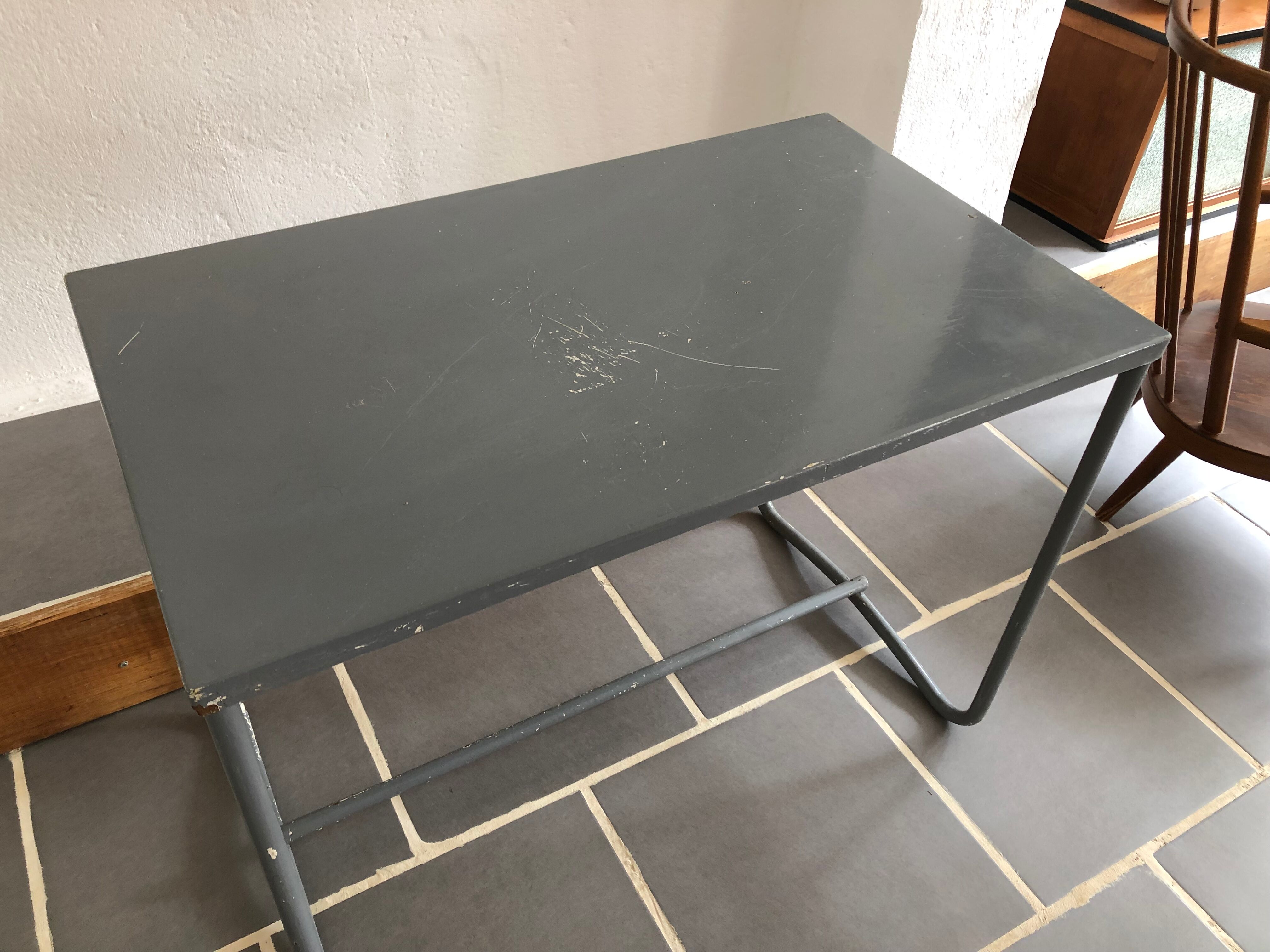 Vintage steel industrial table