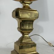 Lampe de table italienne en laiton massif des années 50