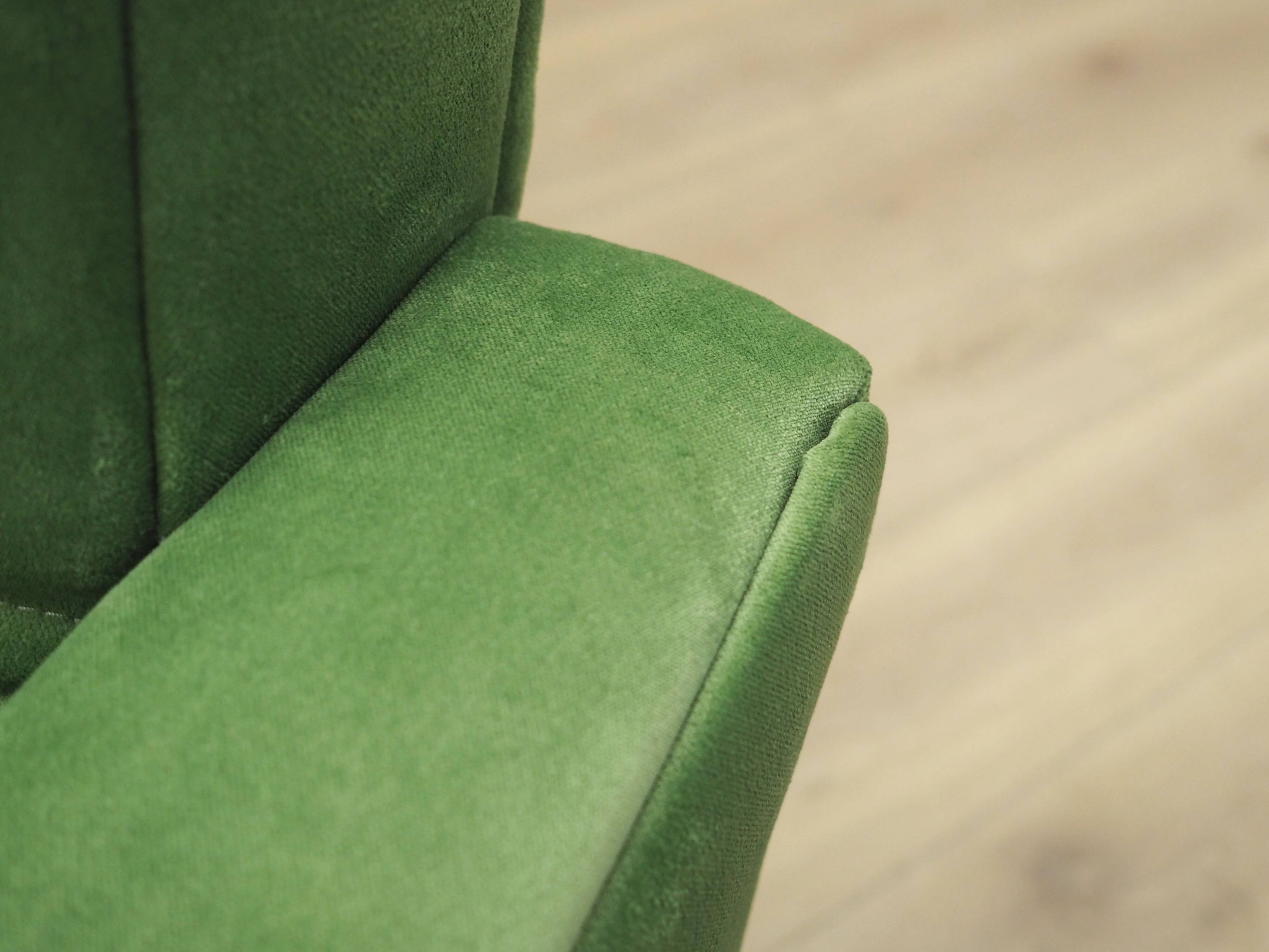 Green armchair, Danish design, 1970s, production: Denmark