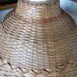 Wicker hanging lamp