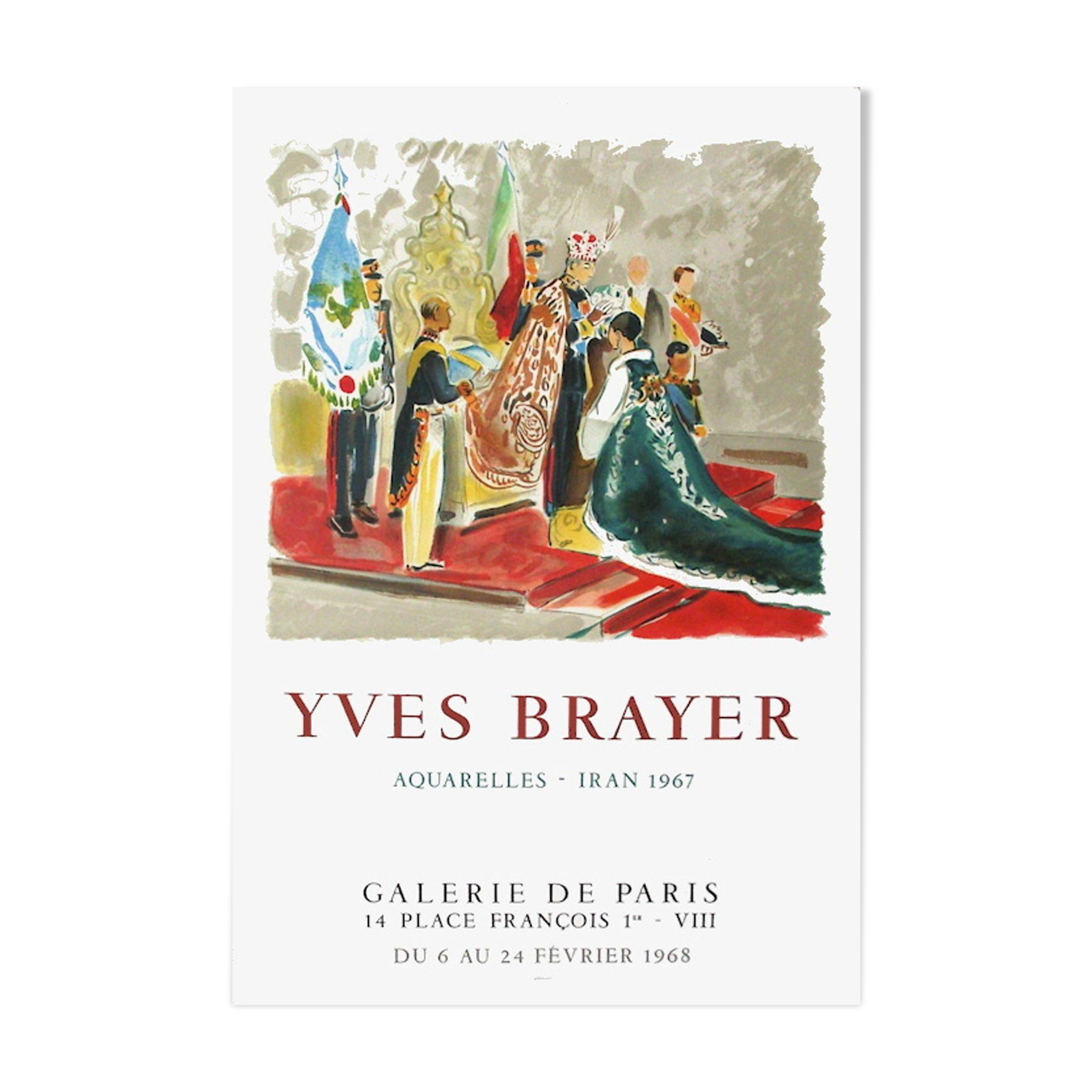 Affiche Tves Brayer 1968