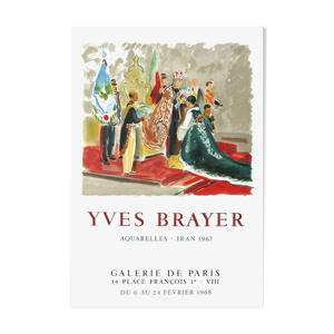 Affiche Tves Brayer 1968