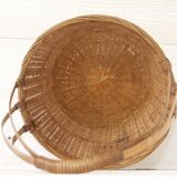 Vintage rattan fruit basket 70
