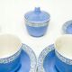 Mid-century modern coffee set, porcelain, Poland, 1970s