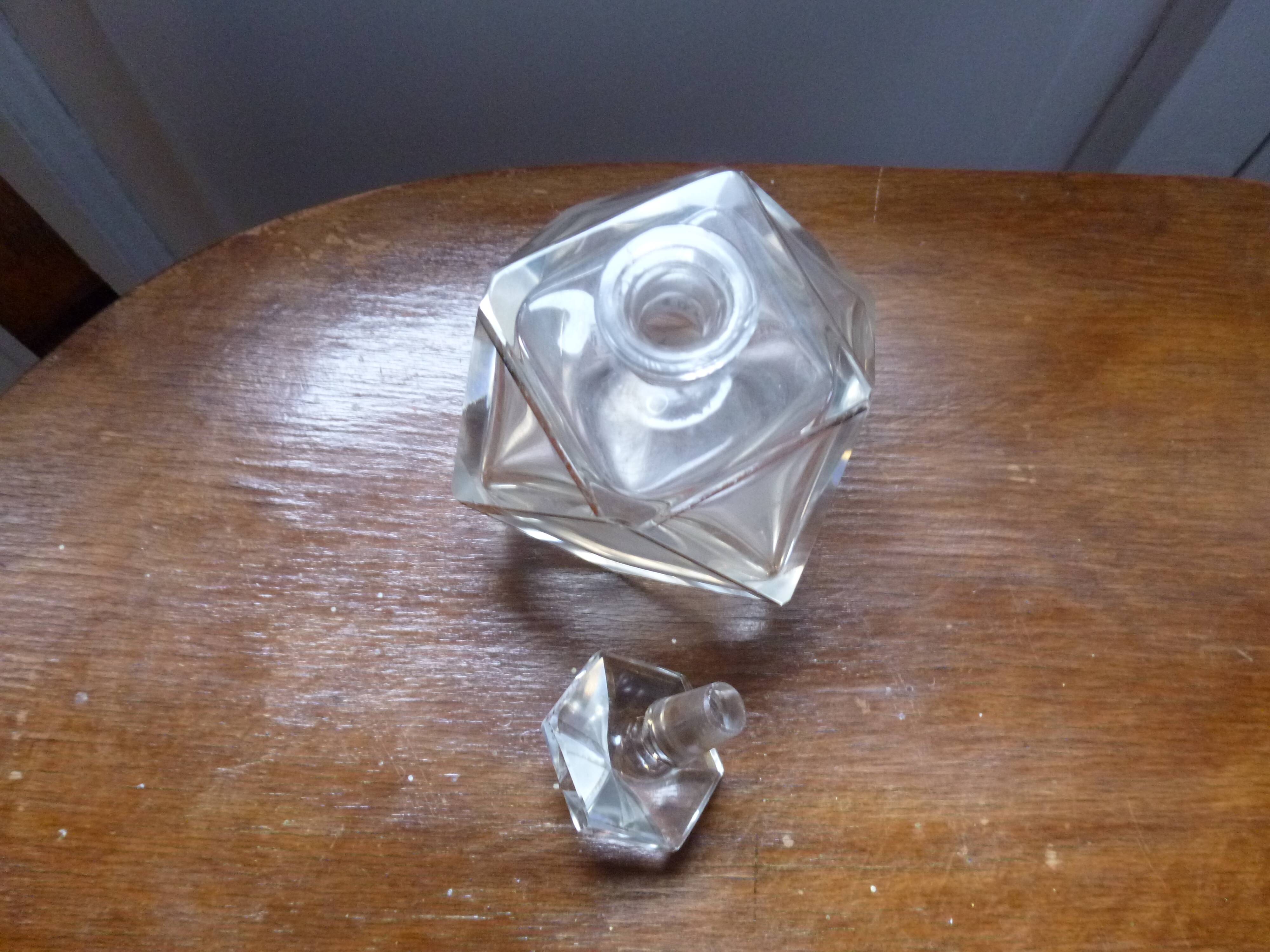 Antique crystal perfume bottle