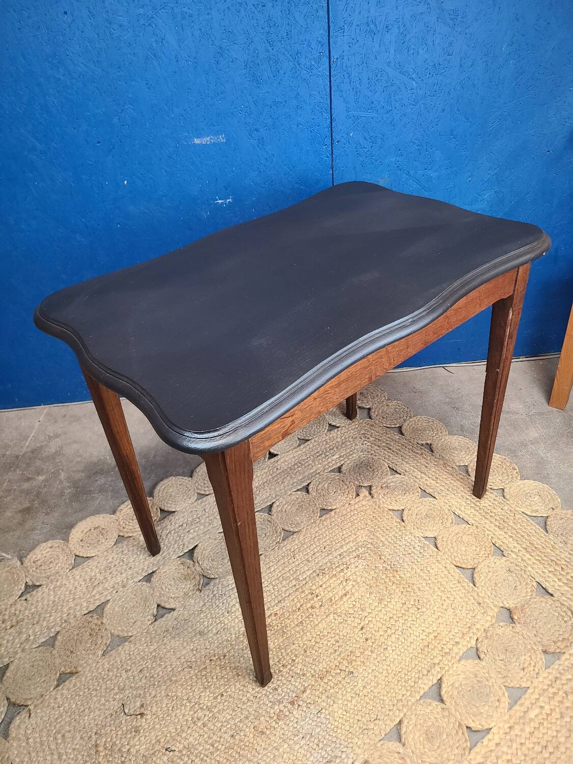Vintage art deco table 1930 in solid wood