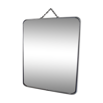 Great mirror of barber with chain 30x24cm