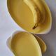 Série de 3 plats ovals jaune Villeroy & Boch
