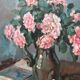 Still life bouquet of flowers oil painting