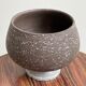 Vintage ceramic "birch bark" planter / flower pot, Chamotte