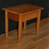 Pair of bedside tables with drawers in solid elm