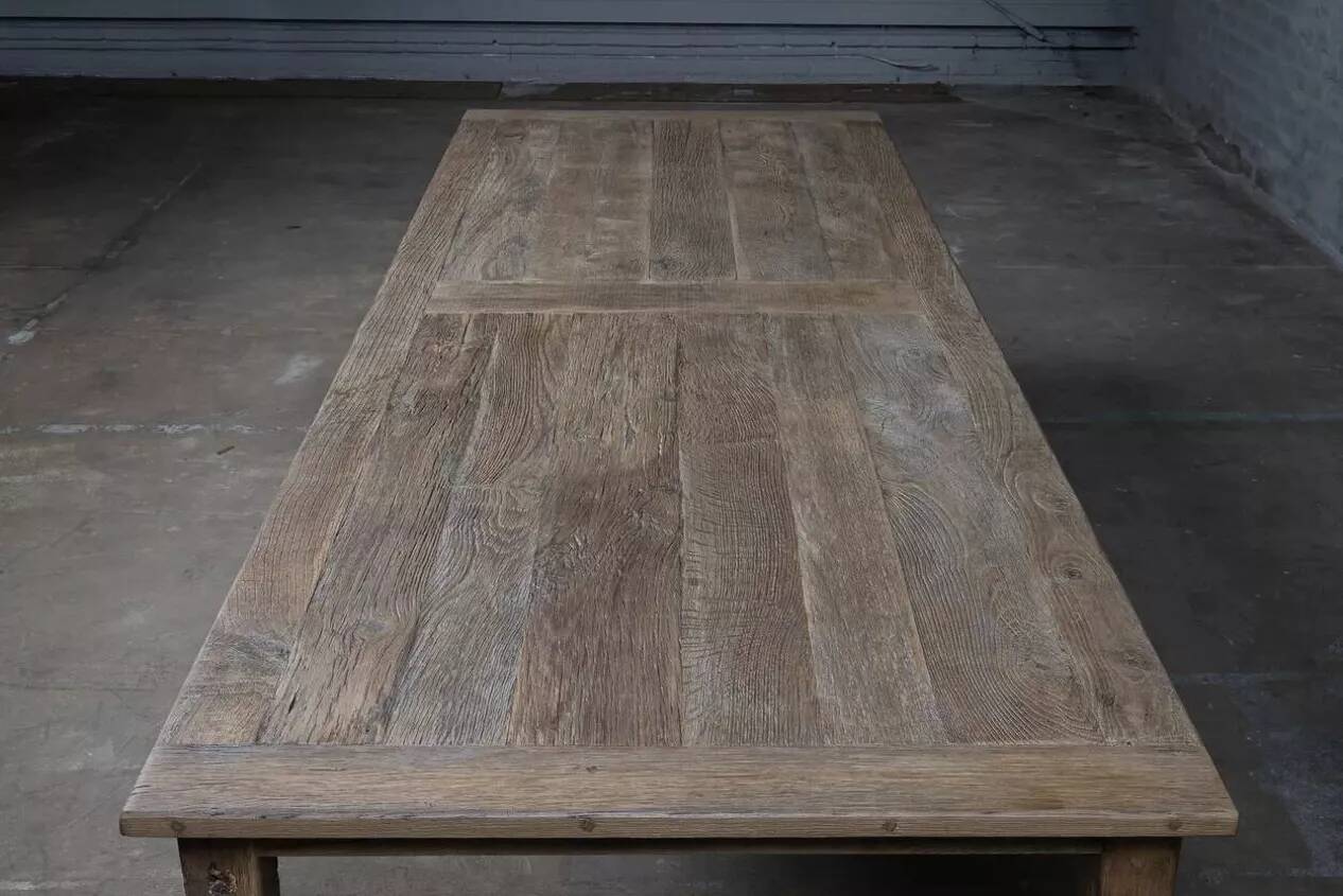 Solid oak farmhouse table Provence - 300 cm long