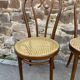 2 bistro chairs curved wood 1960 Restaurant cafe chairs french