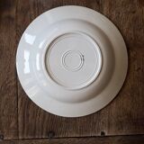 Set of 12 green patterned soup plates, Badonviller earthenware