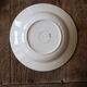 Set of 12 green patterned soup plates, Badonviller earthenware
