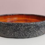 2x Vintage Fat Lava Schaal door Jan van Erp 1960's.