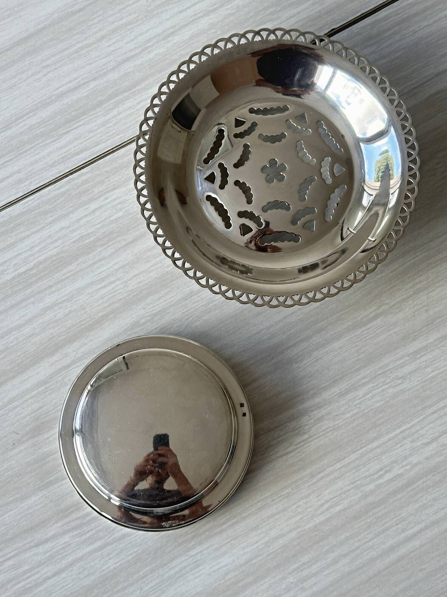 Silver-plated COQUILLOR butter dish