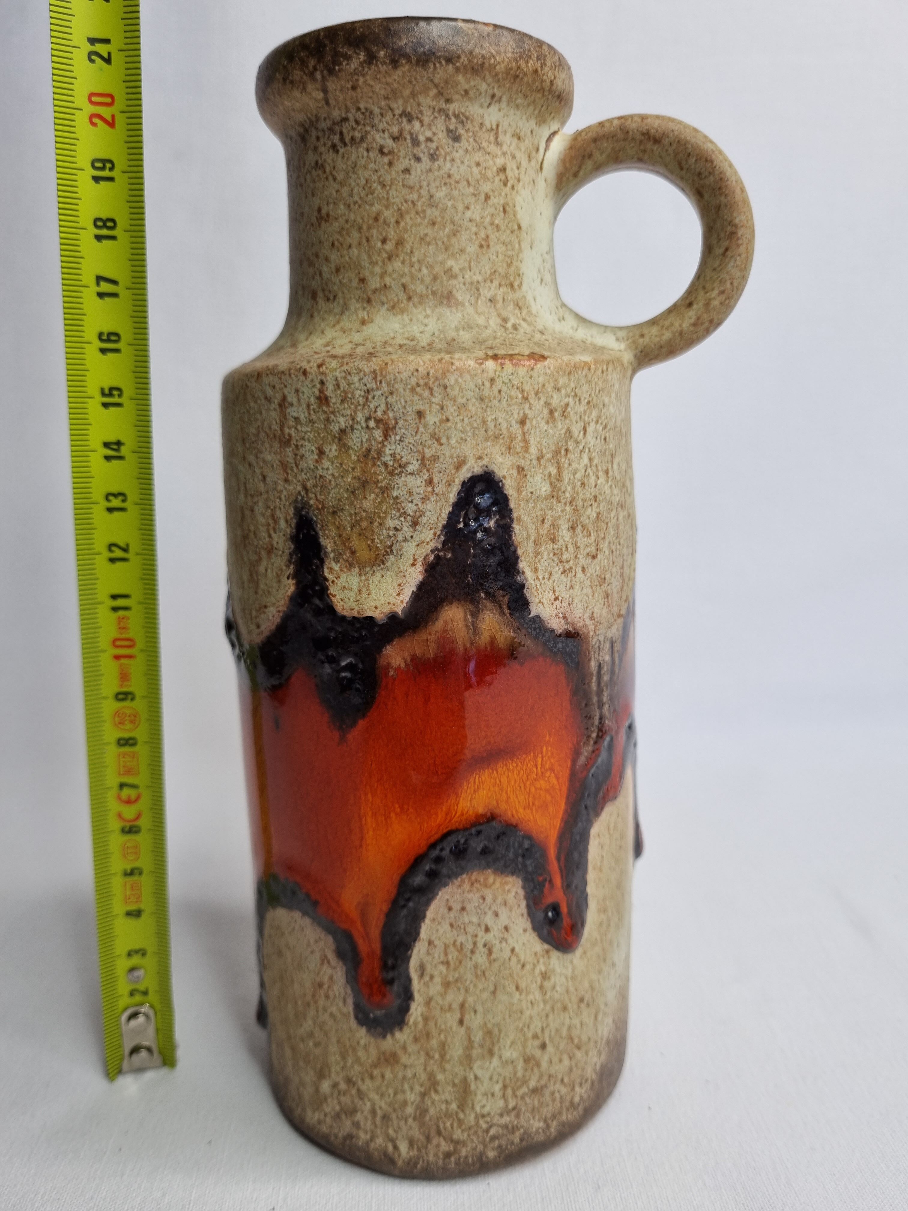 Fat Lava Vase by Scheurich West Germany, 1960s-70s, 20 cm