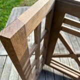 Art Deco wall-mounted coat rack in grey oak