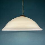 Large swirling Italian Murano glass pendant lamp, 1980s.