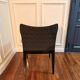 Upholstered armchair Madame black beige fabric Kartell