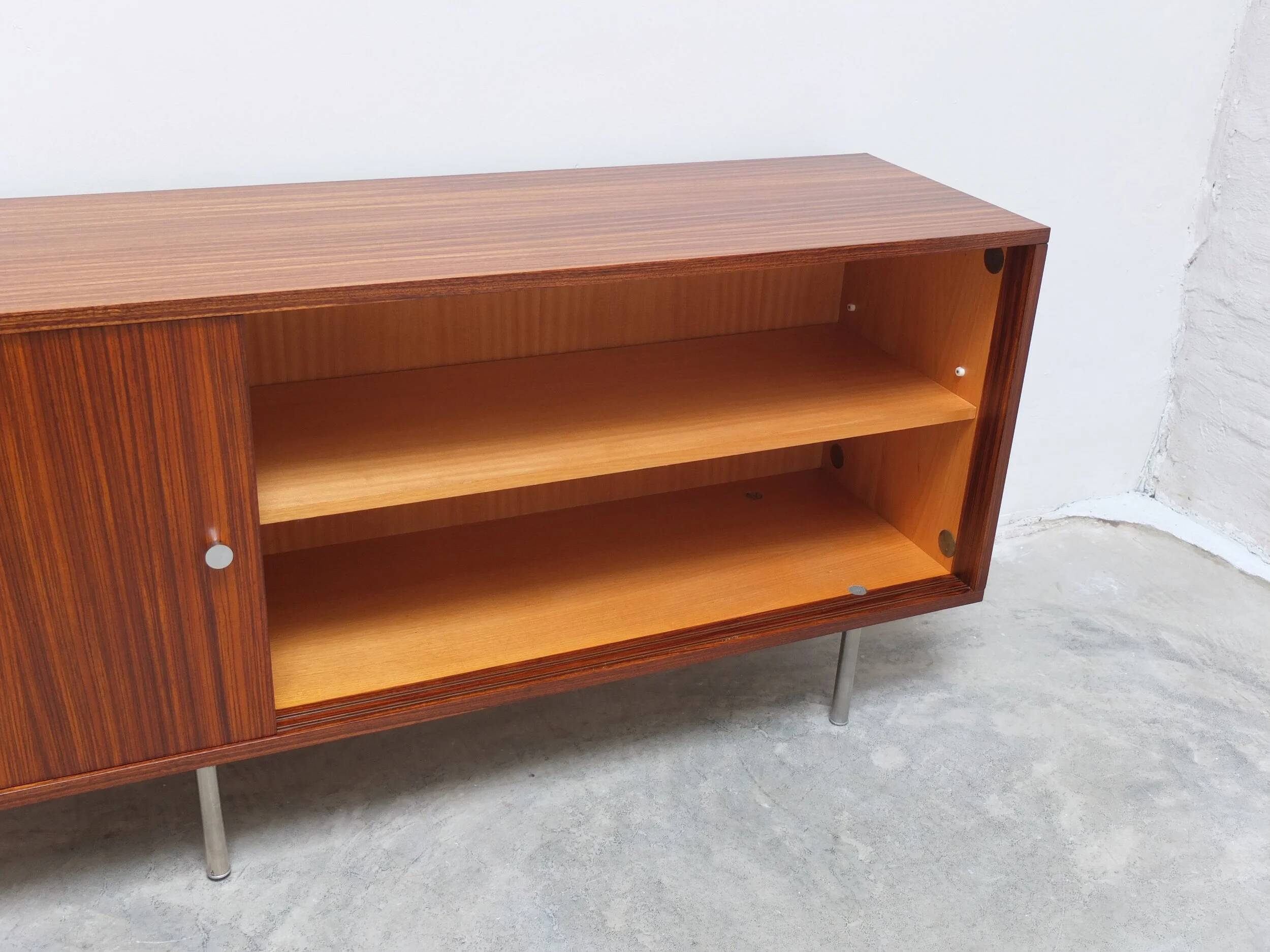 Large Zebrano sideboard by Alfred Hendrickx for Belform, 1960s