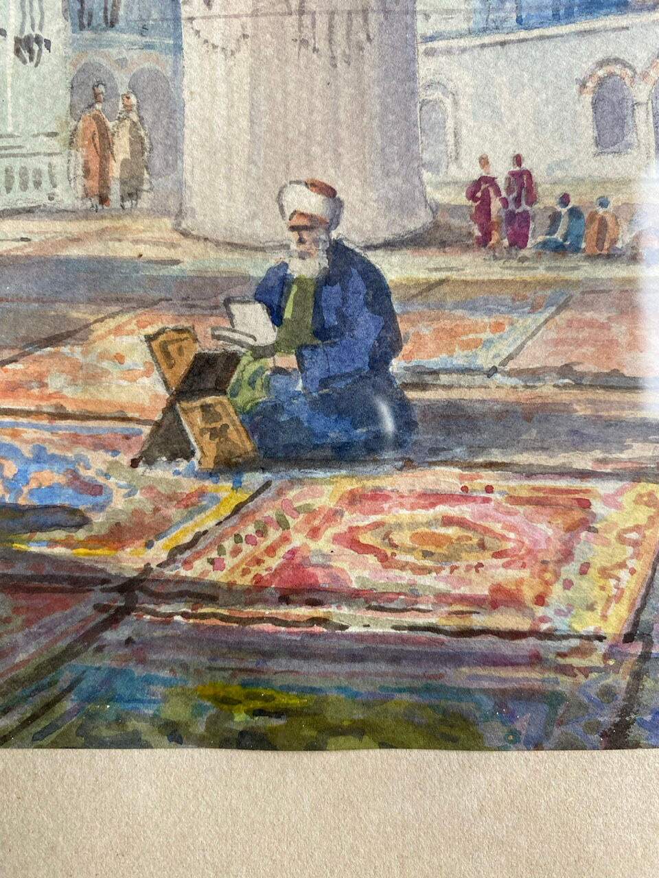 Old painting, orientalist school, signed Sheriff, early XX century