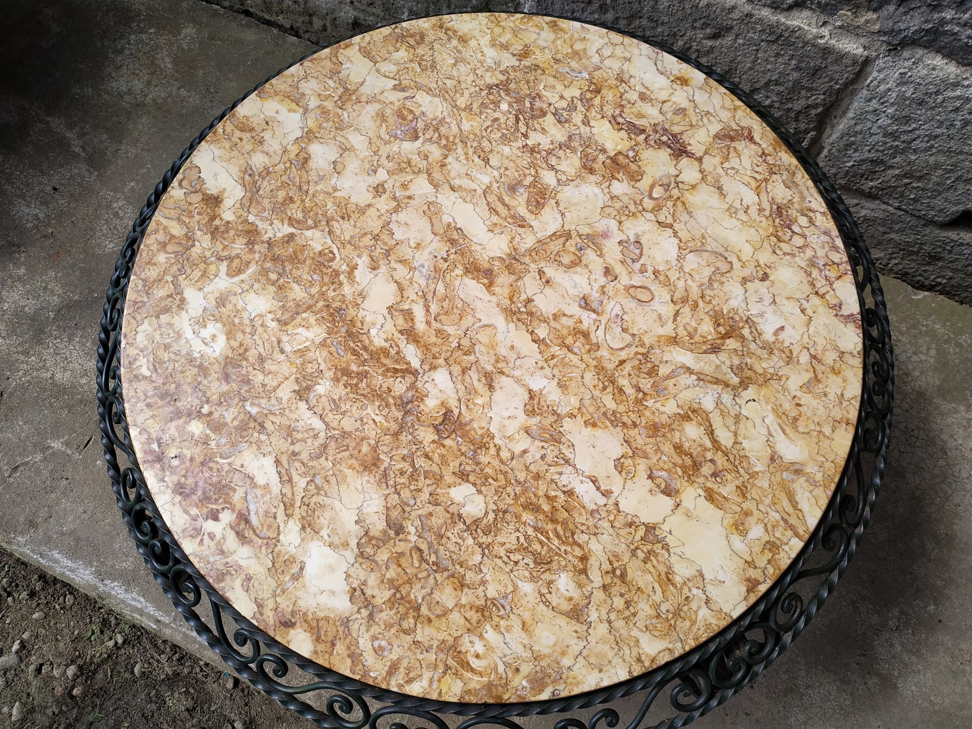 Marble living room side table