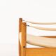 Safari chair in oak and footrest by Niels Eilersen for Erik Wørts