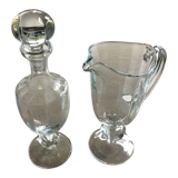 Wine carafe and water pitcher set