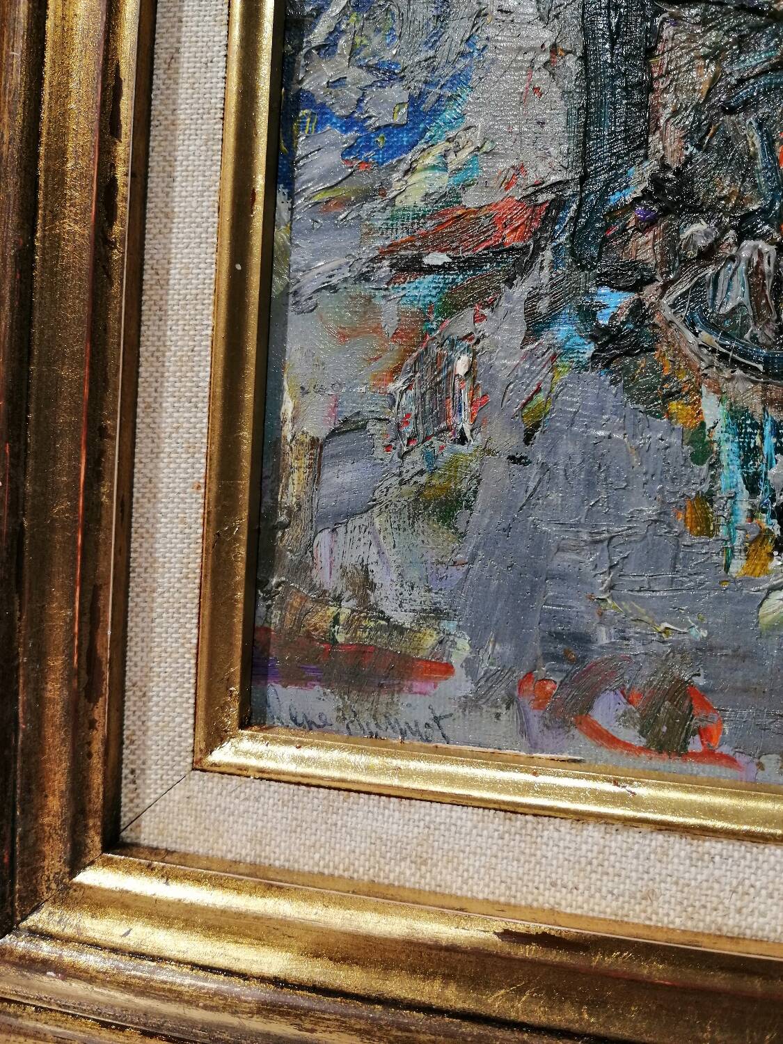 Painting “the dog shearer” by René Hamiot