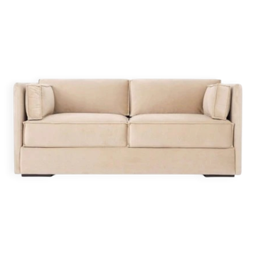 Sofa HAGA beige velour, Scandinavian design