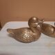 Set of two brass ducks