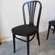 Chaise de salle à manger vintage stol kamnik noire : style yougoslave des années 1970