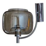 Space age smoked glass wall light 1970s