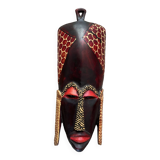 African wooden wall mask